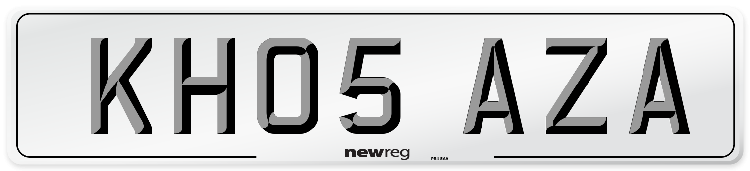 KH05 AZA Number Plate from New Reg